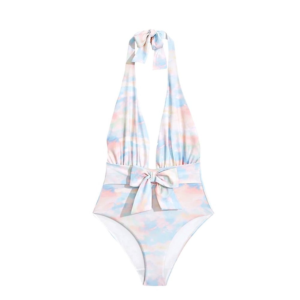 NWT WeWoreWhat Brooklyn One Piece Sorrento Sunset